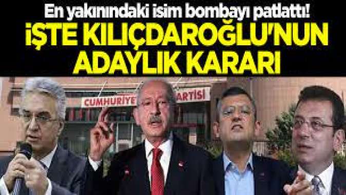 Kılıçdaroğlunun en yakınındaki isim de gitti