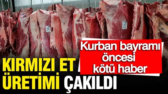 Kırmızı et üretimi çakıldı: TÜİK'ten kurban bayramı öncesi kötü haber