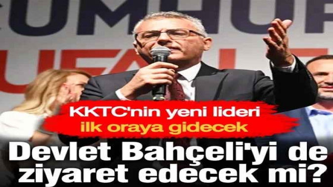 KKTCnin yeni lideri ilk oraya gidecek! Devlet Bahçeliyi de ziyaret edecek mi?