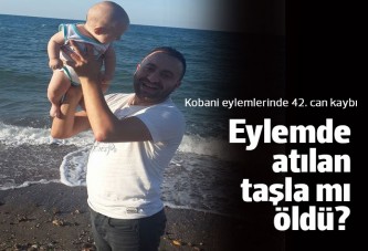 Kobani eyleminde atılan taşla ölüm iddiası