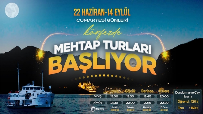 Körfez’de Mehtap ve Büyük Ada turları başlıyor