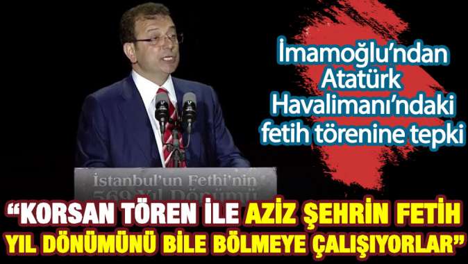 Korsan tören ile aziz şehrin fetih yıl dönümünü bile bölmek için uğraşıyorlar