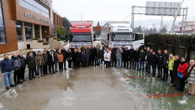 KOTO’nun yardım TIR’ları yola çıktı: Gün birlik olma günüdür