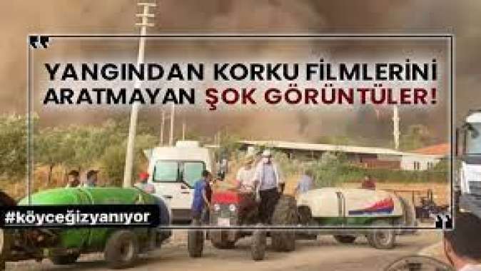 Köyceğizde korku filmlerini aratmayan görüntüler