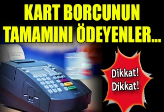 Kredi kartı kullananlar dikkat!