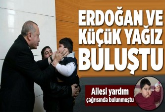 Küçük Yağız, Cumhurbaşkanı Erdoğan'la buluştu.