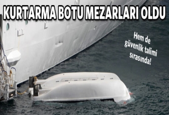 Kurtarma teknesi mezarları oldu