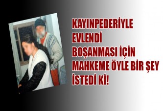 Maaşı için kayınpederiyle evlendi