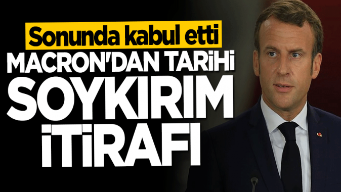 Macrondan tarihi soykırım itirafı