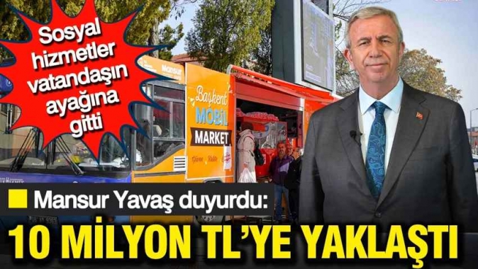 Mansur Yavaş duyurdu: Koliver ve Fitrever kampanyaları 10 milyon TL’ye yaklaştı