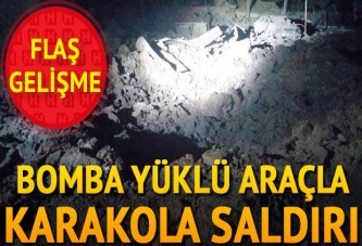 Mardin'de jandarma karakoluna bomba yüklü araçla saldırı