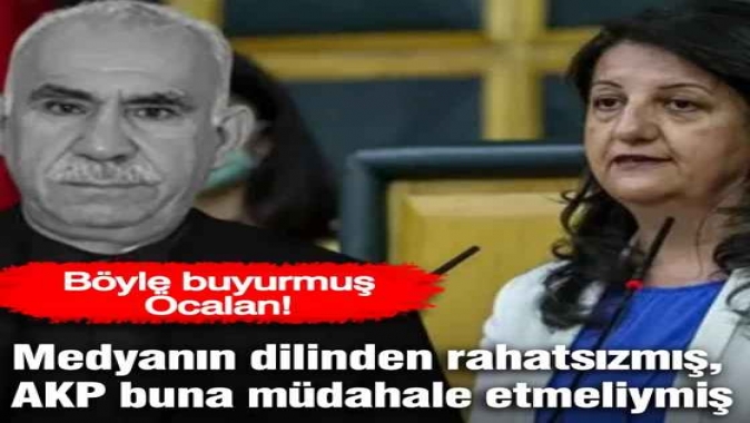 Medyanın dilinden rahatsızmış, AKP buna müdahale etmeliymiş... Böyle buyurmuş Öcalan!