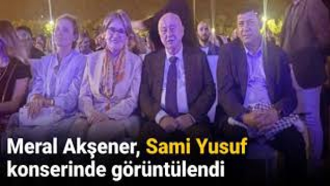 Meral Akşener Filistin için düzenlenen Sami Yusuf konserinde ortaya çıktı