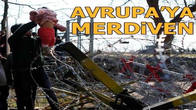 Merdivenle Yunan sınırını aştılar