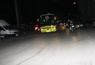 Mersin'de Fenerbahçe otobüsüne saldırı!