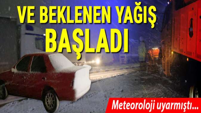 Meteoroloji uyarmıştı... Ve beklenen yağış başladı