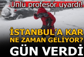 Meteoroloji uzmanı uyardı! İstanbul'a kar geliyor...