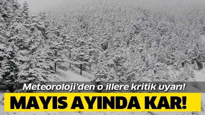 Meteorolojiden kritik uyarı! Mayıs ayında kar | 24 Mayıs 2020 hava durumu