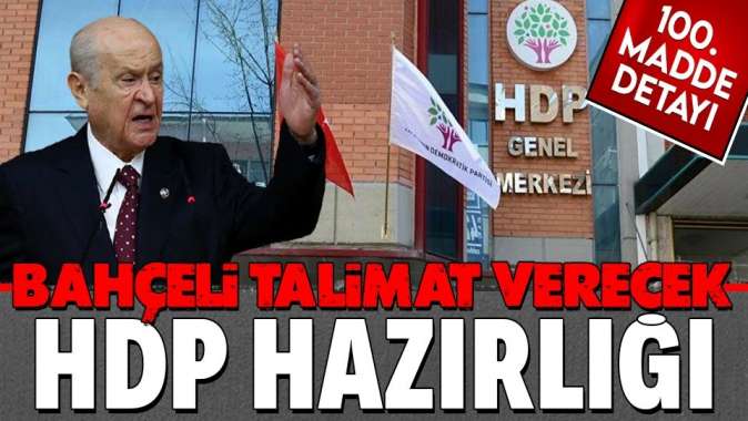 MHP HDPnin kapatılması için başvuru yapmaya hazırlanıyor