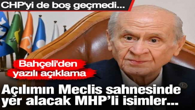 MHP'nin açılım komisyonu üyeleri belli oldu!