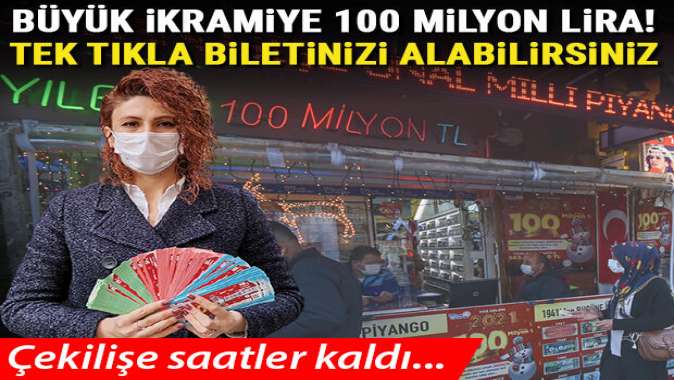 Milli Piyango sonuçları için geri sayım başladı.. Bilet satışı saat 14:00a kadar sürecek!