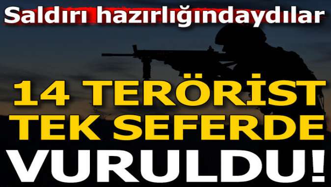 Milli Savunma Bakanlığı duyurdu! 14 PKK/YPGli terörist etkisiz hale getirildi