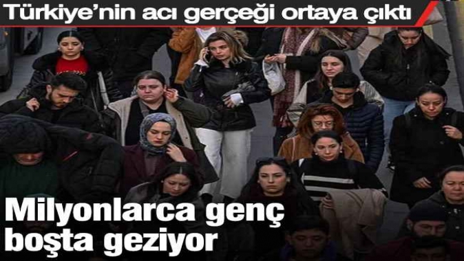 Milyonlarca genç boşta geziyor: Türkiye’nin acı gerçeği ortaya çıktı