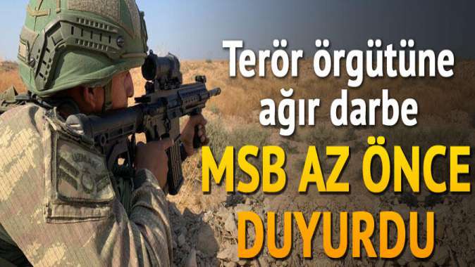 MSB Barış Pınarı Harekâtı’nda etkisiz hale getirilen terörist sayısını duyurdu