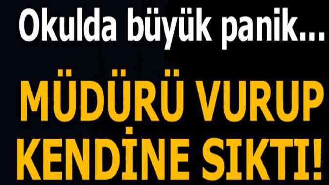 Müdürü vurup intihar girişiminde bulundu