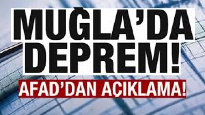 Muğla'da deprem