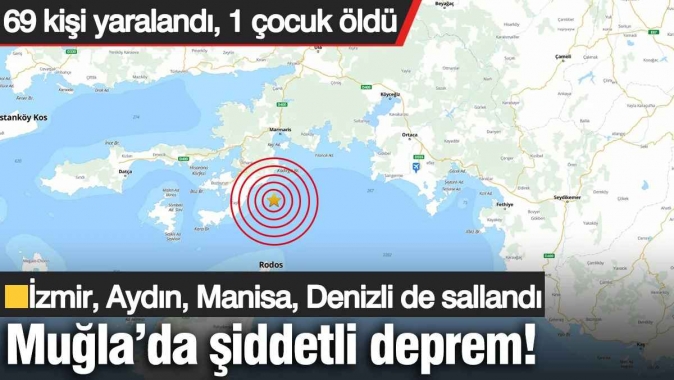 Muğla'da şiddetli deprem! Tüm çevre illerden hissedildi