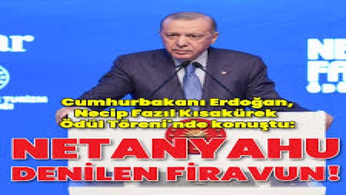 Netanyahu denilen firavun bu işlere ilgi duymaz