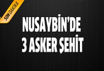 Nusaybin'de 3 asker şehit