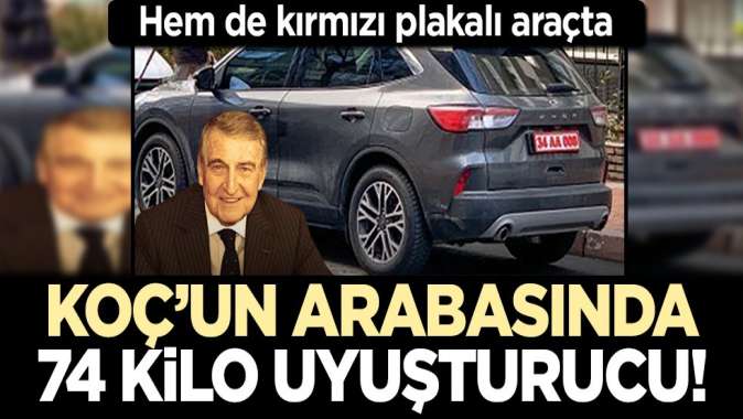 O da ne, hem de 74 kilo! Hem de Koçta.. Hem de rektörlük aracında!