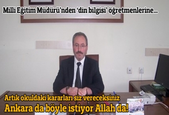 Okulda son sözü din bilgisi hocası söyleyecek: Allah da böyle istiyor!