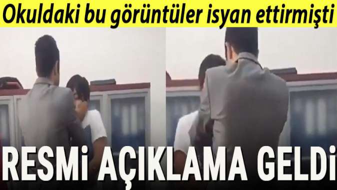 Okuldaki isyan ettiren görüntüyle ilgili resmi açıklama geldi