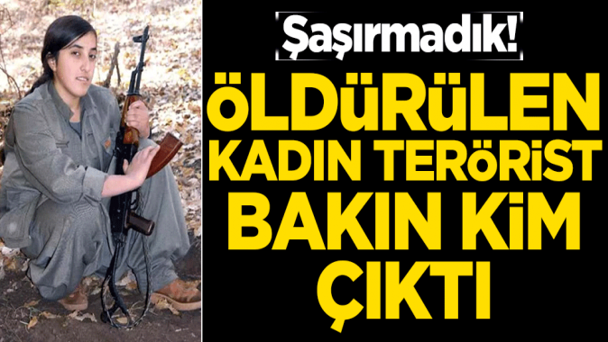 Öldürülen kadın terörist bakın kim çıktı