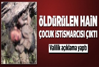 Öldürülen PKK'lı terörist cinsel istismarcı çıktı.