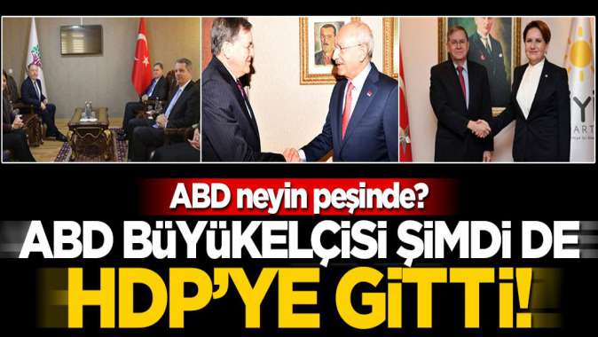 Önce CHP, sonra İYİ Parti, şimdi de HDP! ABDli büyükelçi muhalefet turunda