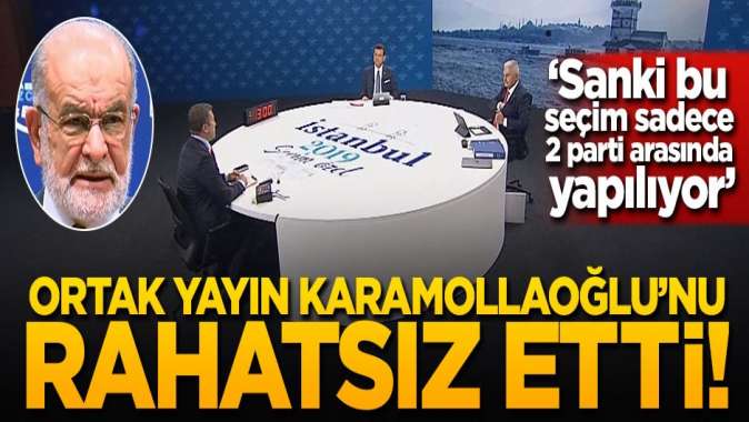 Ortak yayın Karamollaoğlunu rahatsız etti! Sanki bu seçim sadece 2 parti arasında yapılıyor