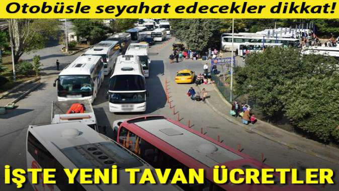 Otobüs ücretlerinde tavan fiyat yeniden belirlendi