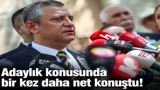 Özgür Özel, adaylık konusunda bir kez daha net konuştu