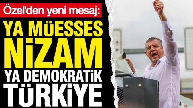Özgür Özel: “CHP arınacaksa bu kara düzene payanda olanlardan arınacak”