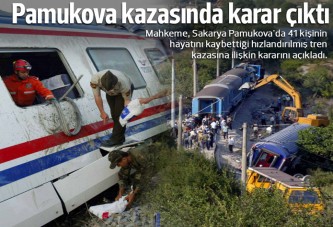 Pamukova'daki hızlandırılmış tren kazası davasında karar açıklandı