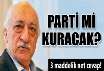 Parti kuracaklar mı?