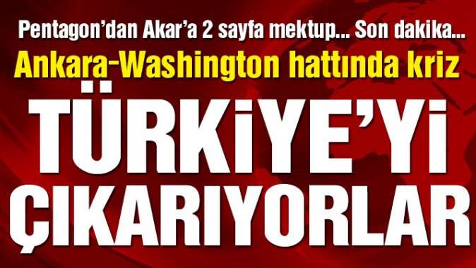 Pentagon’dan Akar’a mektup: ABD, Türkiye’yi F-35 projesinden çıkarmaya başladı