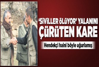 PKK elebaşısı, hendekçi teröristi böyle uğurlamış.