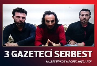 PKK kaçırdığı 3 gazeteciyi serbest bıraktı