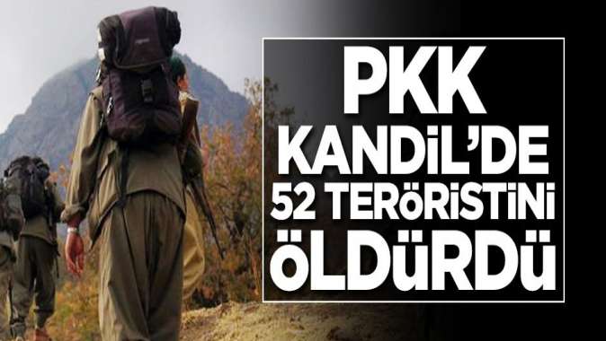 PKK Kandil'de 52 teröristini öldürdü!