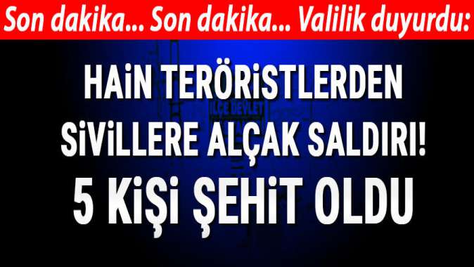 PKKlı teröristler köylülere saldırdı!